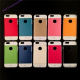 White TPU recessed case with colorful PU leather